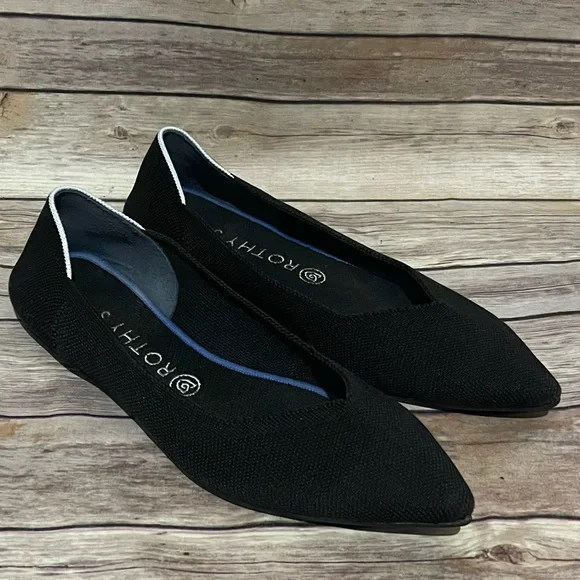 Rothy’s Women’s The Point Black Size 11 Flats - Picture 4 of 7